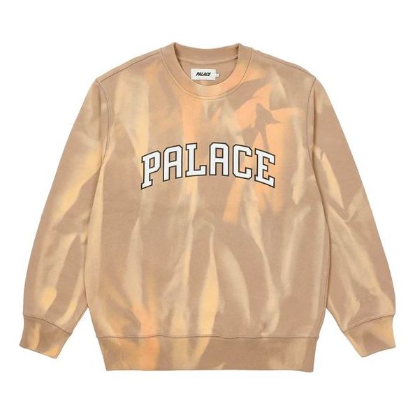 Sweatshirt Palace Palace Tie Dye Crewneck Sweatshirt Beige | P20CS014