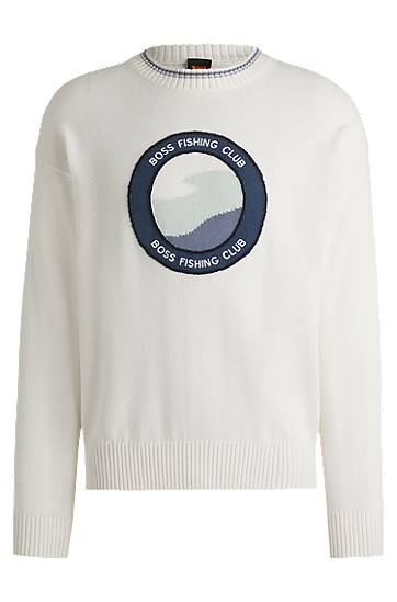 Sweater BOSS BOSS Fishing Club Sweater Vit | 50536391