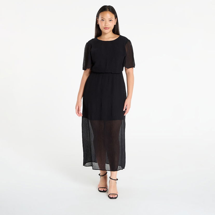 Klä Samsoe Samsoe Samsøe Samsøe Salucindy Sheer Maxi Dress Svart | F25300067_CLR000021