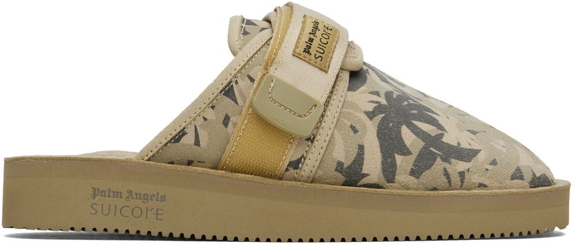 Kläder Palm Angels Palm Angels Suicoke Edition Zavo Slippers Beige | PWIJ012F24LEA0026061