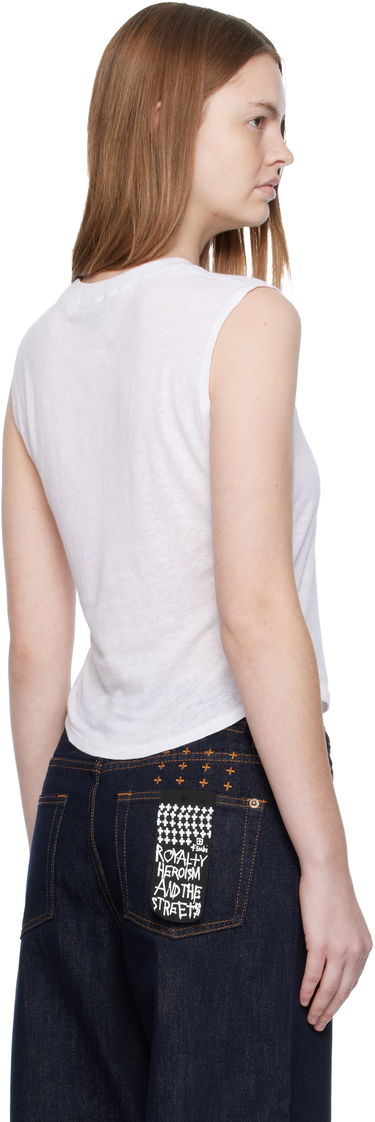 Linne Ksubi Ksubi Motor Oil Moss Cropped Tank Top Vit | WFA25TA003, 2