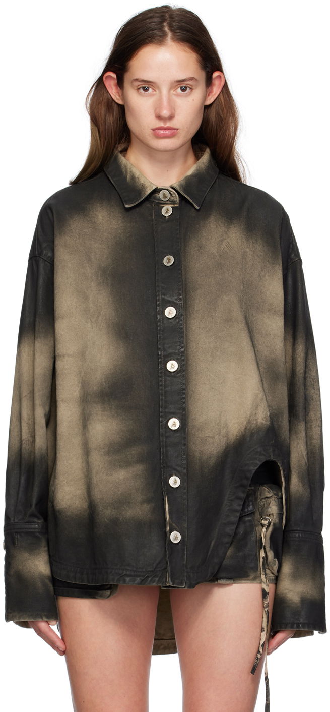 Skjorta The Attico Attico Diana Denim Shirt Svart | SPEWCB68 C109