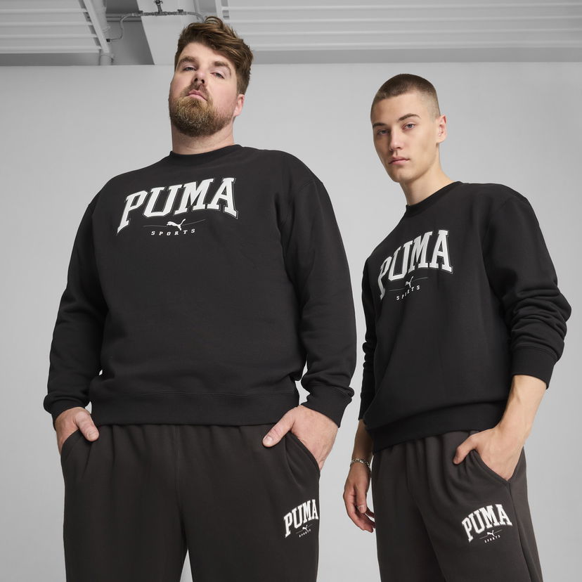 Sweatshirt Puma SQUAD Men's Crewneck Sweatshirt Svart | 681794_01