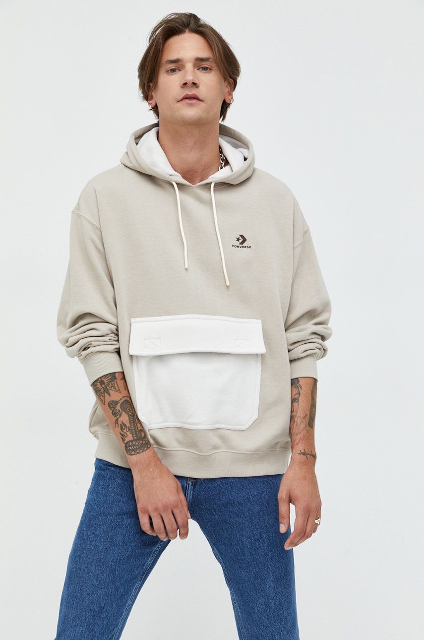 Sweatshirt Converse Utility Pocket Pullover Hoodie Beige | 10023765.A03, 0