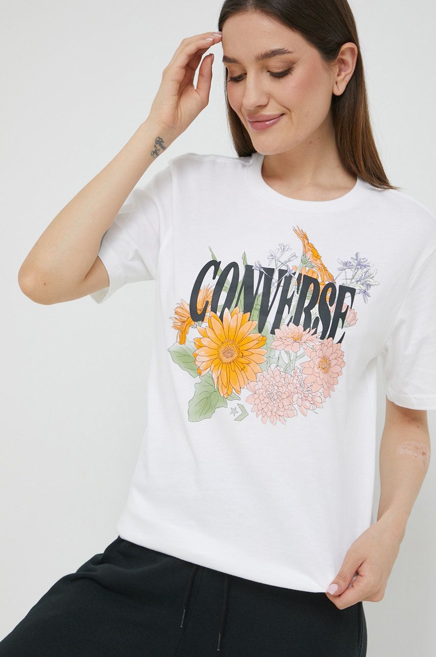 T-shirt Converse Desert Floral Short Sleeve T-Shirt Vit | 10023730.A01, 0