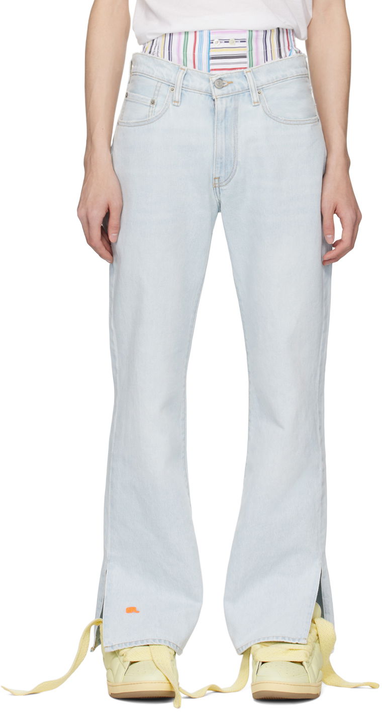 Jeans ERL Bootcut Jeans Blå | ERL08P201
