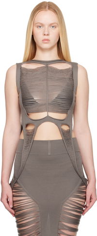 Rick Owens Hollywood Tanja Destroyed Tank Top