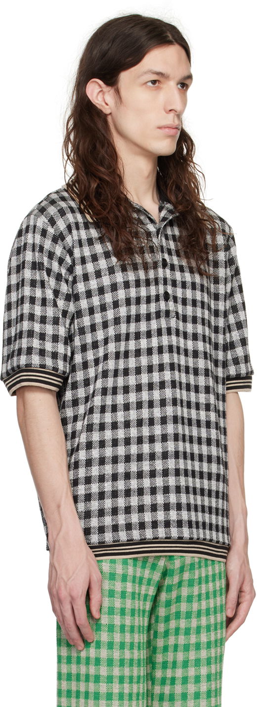 Polotröja Anna Sui Anna Sui Checked Polo Svart | M1023K20, 1