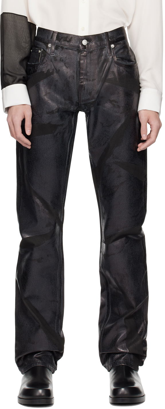 Jeans Helmut Lang Helmut Lang Foiled Jeans Svart | O01DM206
