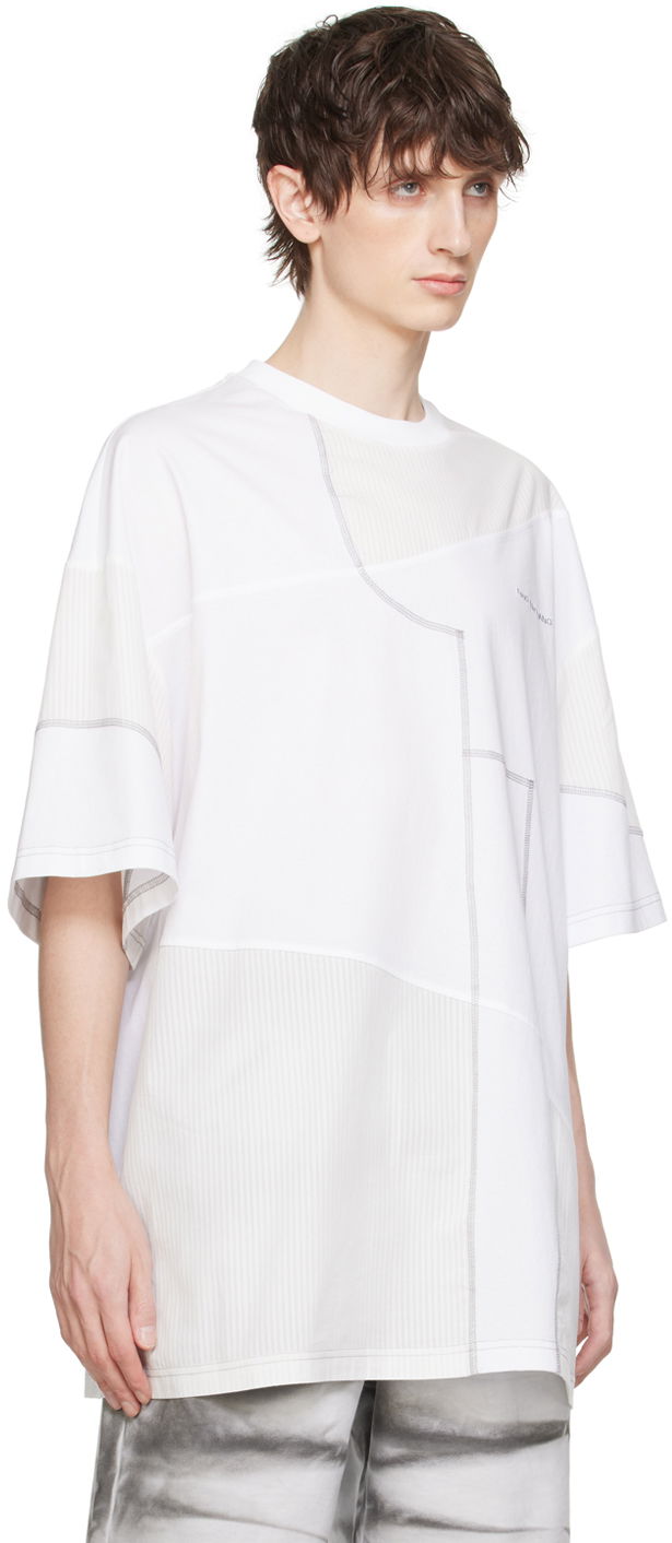 T-shirt Feng Chen Wang Feng Chen Wang Paneled T-Shirt Vit | FMS17TS05, 1
