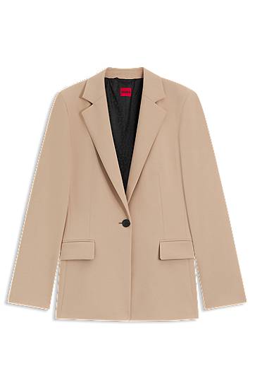 Jacka BOSS Regular-Fit Stretch Blazer Beige | 50546778, 0