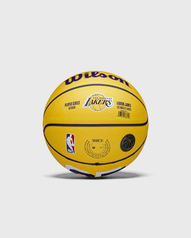 Sportutrustning Wilson Tennis LeBron James Los Angeles Lakers NBA Player Icon Player Series Outdoor Mini Basketball Gul | WZ4027701XB3, 0
