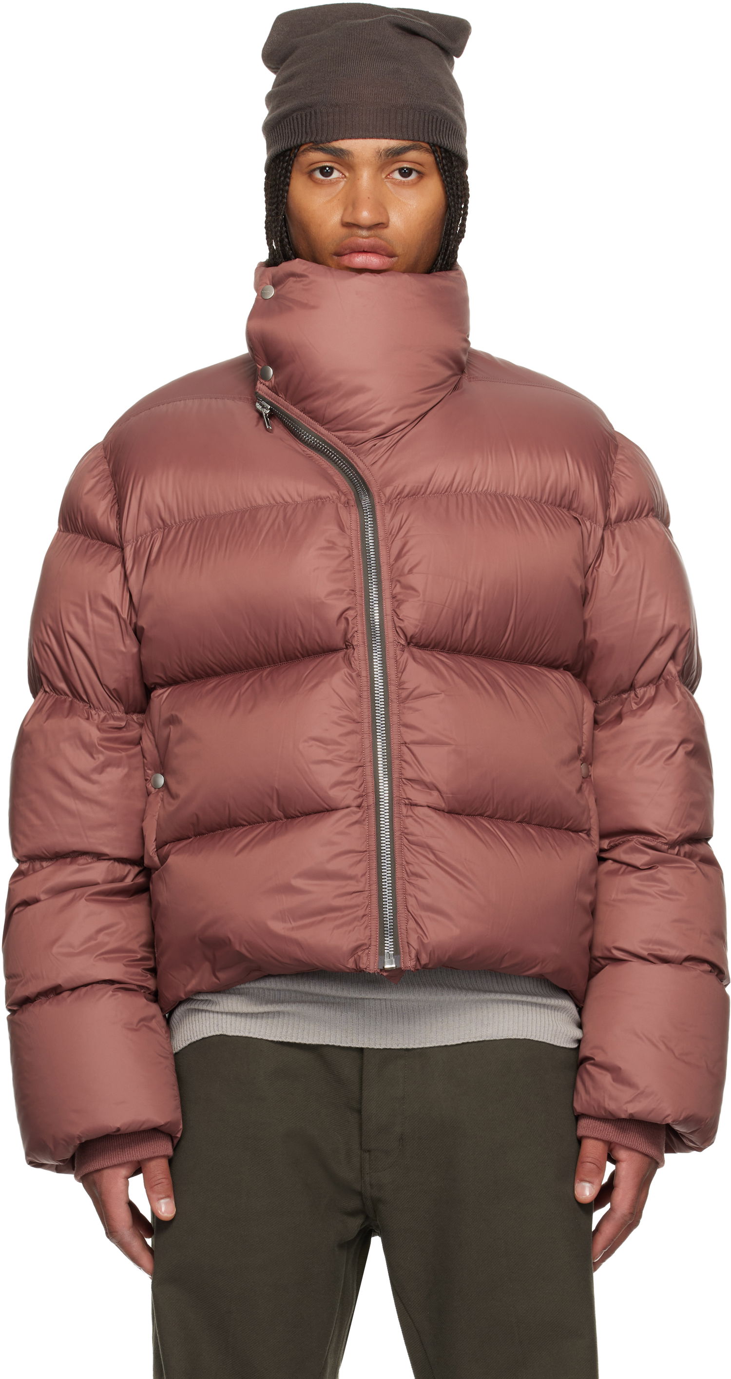 Pufferjacka Rick Owens Rick Owens Concordians Turtle Down Jacket Rosa | RU02E1797 NPD3, 0