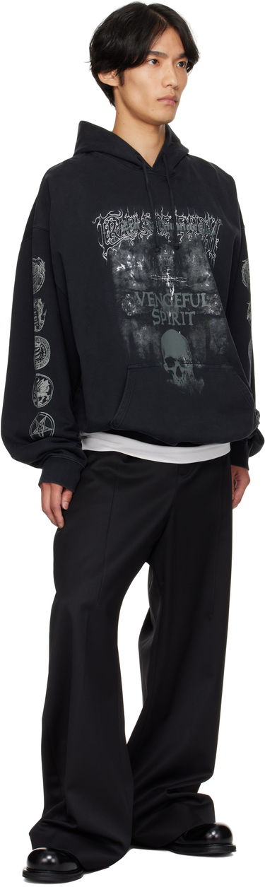 Sweatshirt VETEMENTS Vetements Cradle of Filth 'Vengeful Spirit' Oversized Hoodie Svart | UCF76HD650M, 3