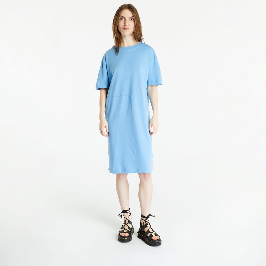 Klä Urban Classics Organic Oversized Slit Tee Dress Blå | TB4091-01301, 0