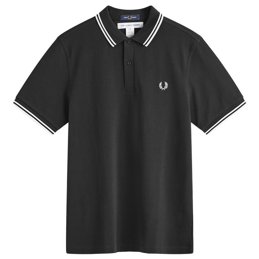 Polotröja Comme des Garçons Back Print Polo Black Svart | FN-T502-1
