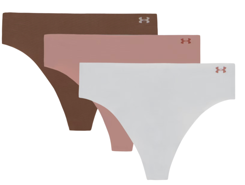 Trosor Under Armour Under Armour SOLID 3 Pack Thong Rosa | 1383893-014