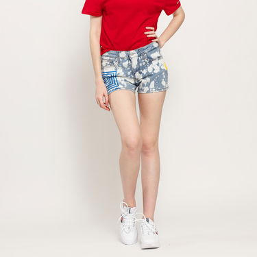 Shorts CALVIN KLEIN Mid Rise Short Da128 Bleached Grafitti Flerfärgad | J20J213656 1CD, 1