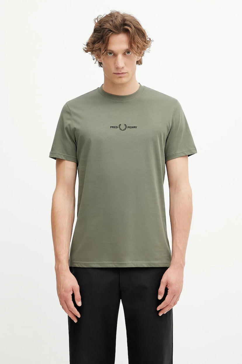 T-shirt Fred Perry Fred Perry Men's T-Shirt Grön | M4580