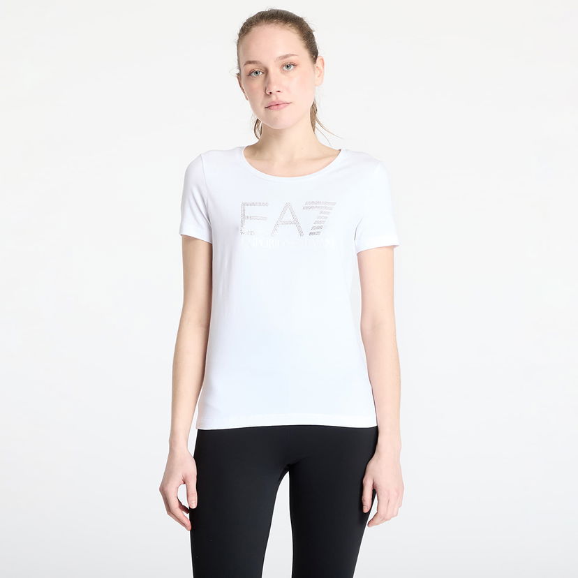 T-shirt Emporio Armani EA7 Emporio Armani Train Logo Series T-Shirt Vit | 7W000094AF10373U0002