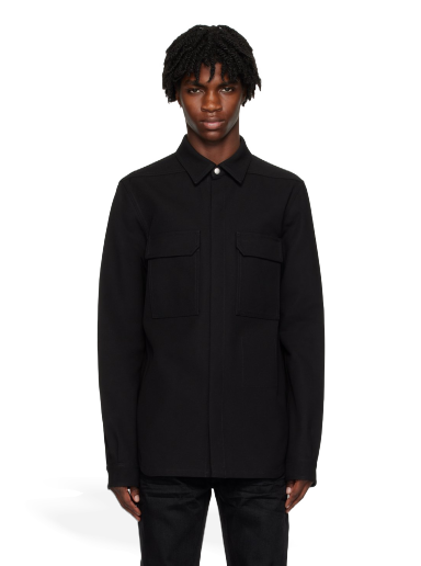 Jacka Rick Owens Outershirt Jacket Svart | RL02C7234 DRC