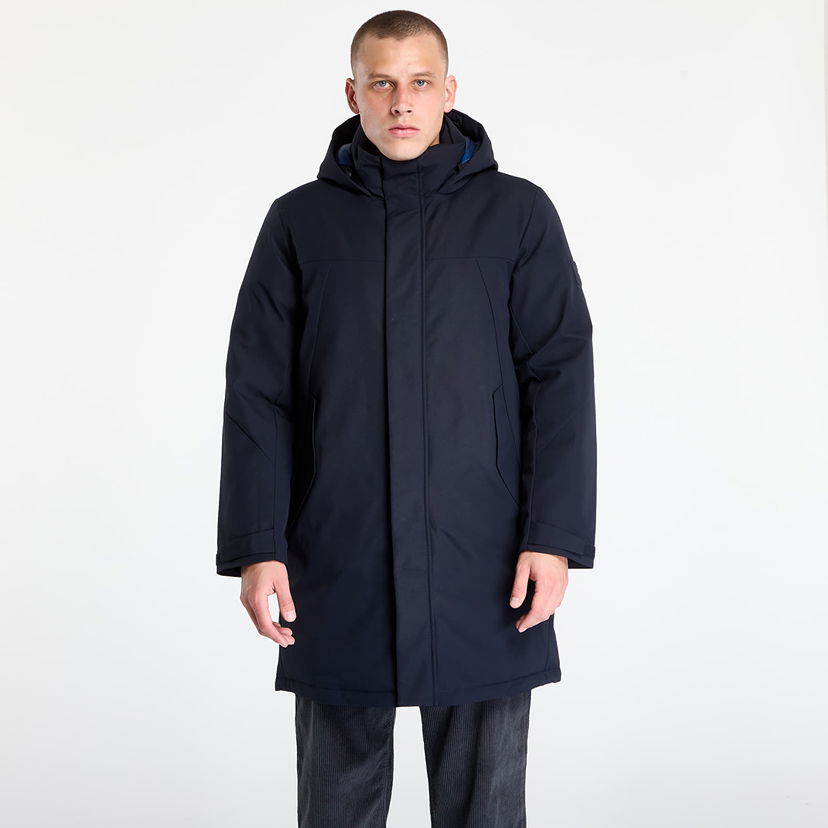 Jacka Tommy Hilfiger Jacket Tech Hooded Padded Parka Desert Sky Mörkblå | MW0MW41362-DW5