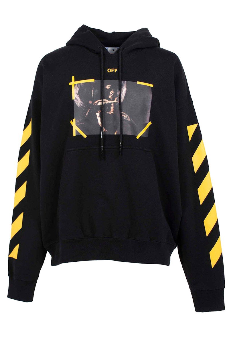 Sweatshirt Off-White Diag Arrow Mercy Skate Hoodie Svart | OMBB085C99FLE0081001