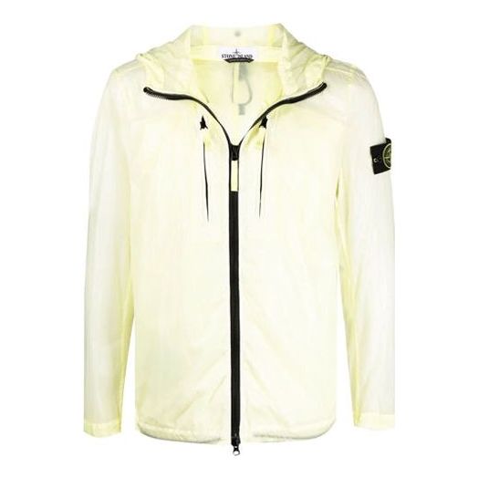 Vindjacka Stone Island Packable Hooded Field Jacket Gul | 741543034-V0031