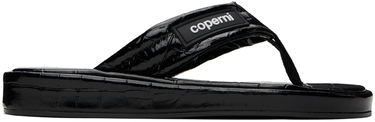 Sneakers och skor Coperni Embossed Logo Thong Platform Sandals Svart | COPSH37838, 0