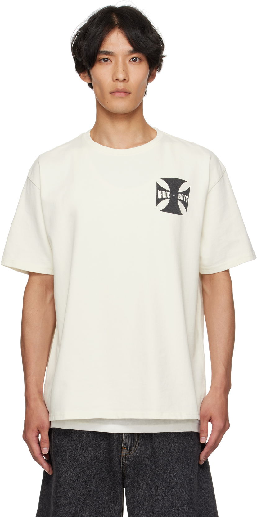 T-shirt Rhude Rhude 'Rhude Boys' T-Shirt Vit | RHPF25TT24012