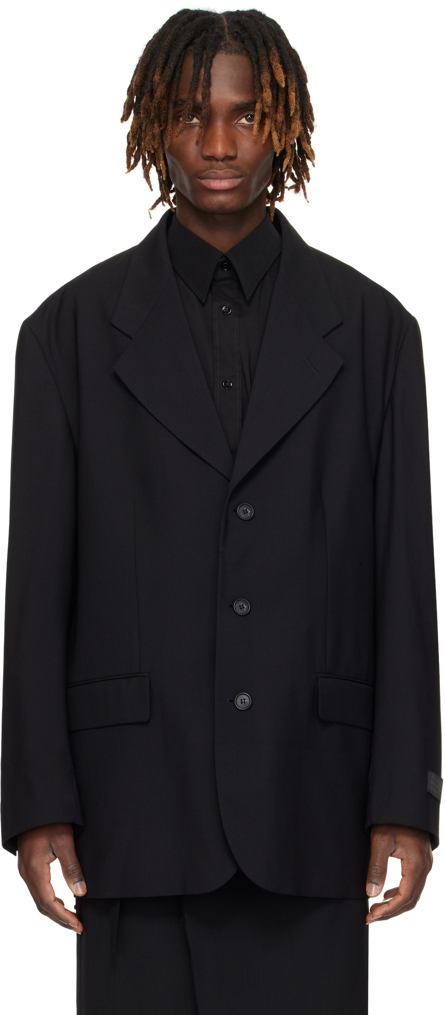 Rockar Maison Margiela MM6 Maison Margiela Virgin Wool Blazer Svart | SH0BN0011 M35080, 0