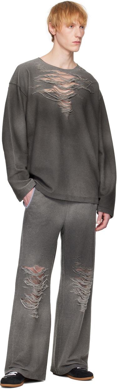 Träningsbyxor Diesel P-Percy Distressed Sweatpants Grå | A18218-0PLAI-9AW, 3