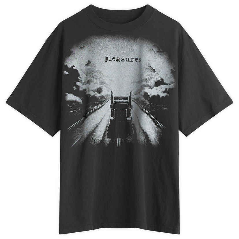 T-shirt Pleasures Pleasures Truck Heavyweight Tee Svart | P25SP025-BLK
