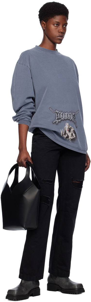 Jeans We11done Distressed Jeans Svart | WD-DP0-24-330-W-BK, 3