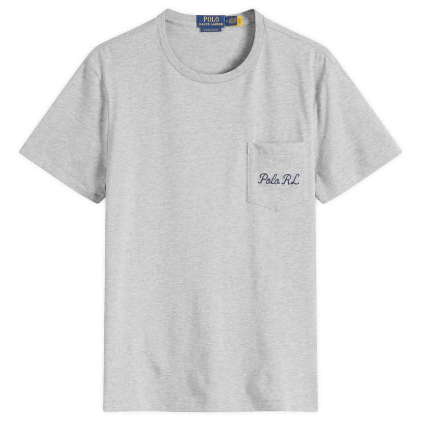 T-shirt Polo by Ralph Lauren Ralph Lauren Pocket T-Shirt Grå | 710961125001