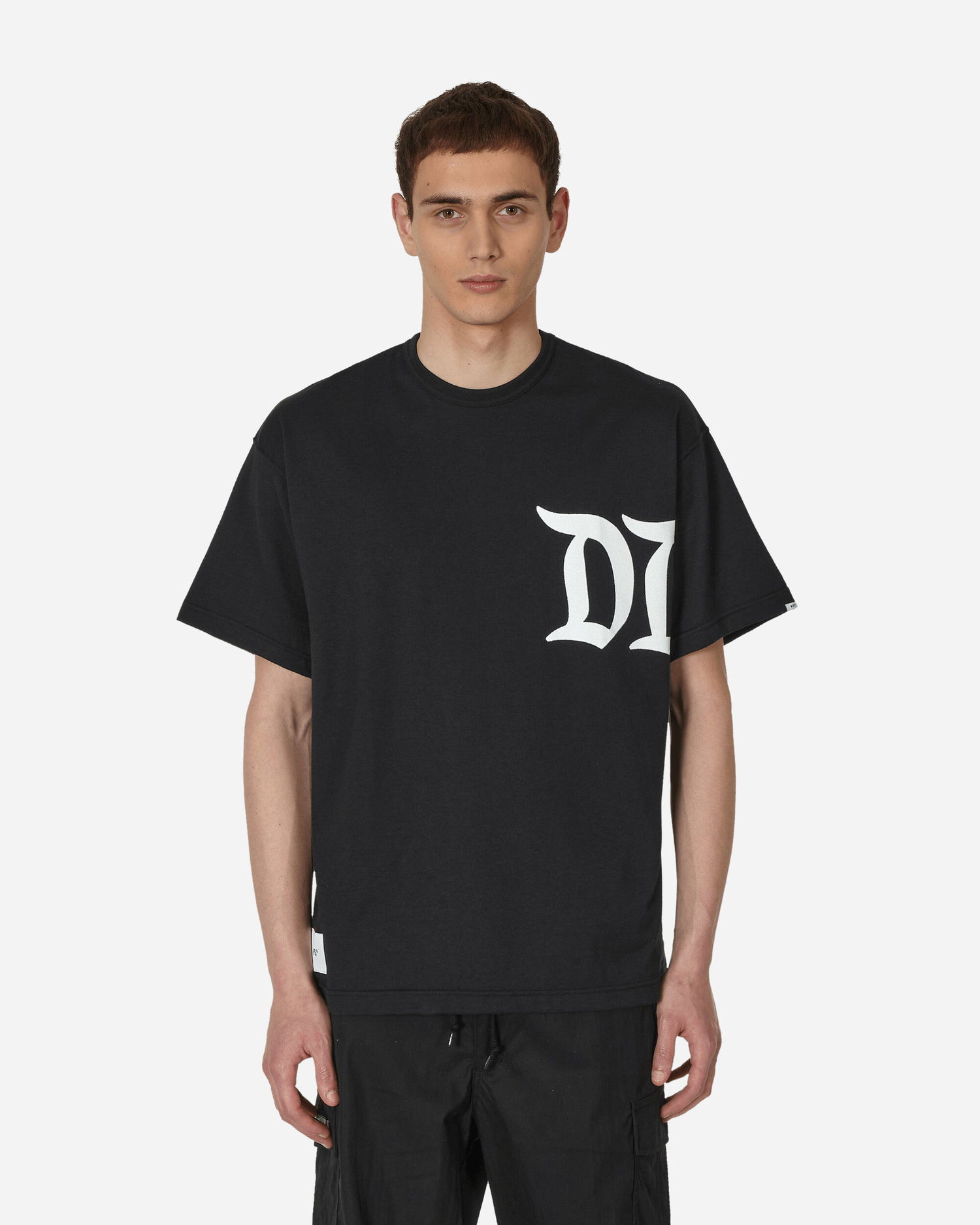 T-shirt WTAPS Design 02 SQD T-Shirt Svart | 231ATDT-CSM14-BK, 1