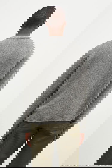 Sweater MAISON KITSUNÉ Dressed Fox Intarsia Sweater Grå | NM00809KH0002, 2