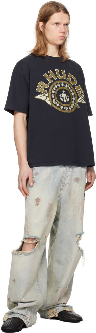 T-shirt Rhude Rhude Caviar Graphic T-Shirt Svart | RHPS25TT05012, 3