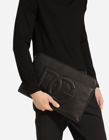 Plånbok Dolce & Gabbana Large Deerskin Clutch Svart | BM2337A803480999, 1