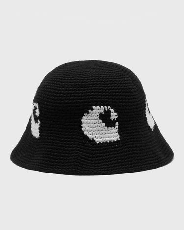 Hatt Carhartt WIP Crocheted Bucket Hat with Pattern Svart | I034482-0D2.XX, 1