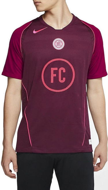 T-shirt Nike FC Home Soccer Jersey Bourgogne | at6017-681, 0