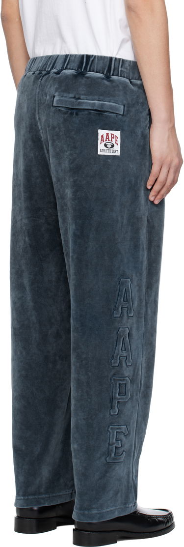 Träningsbyxor AAPE by A Bathing Ape AAPE by A Bathing Ape Injection Velour Sweatpants Blå | AAPPTMC623XXNNYL, 2