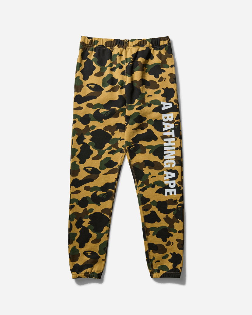 Träningsbyxor BAPE 1st Camo Slim Sweatpants Gul | 1F80152001 002
