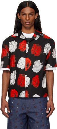 Marni Mercury Print Poplin Bowling Shirt