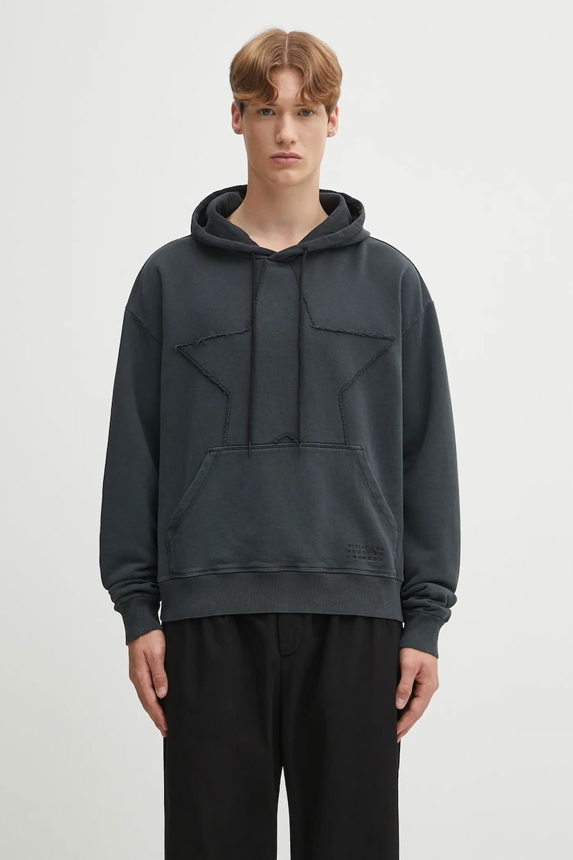 Sweatshirt Maison Margiela MM6 Maison Margiela Star Appliqué Hoodie Svart | SH2GU0022.M25024.899