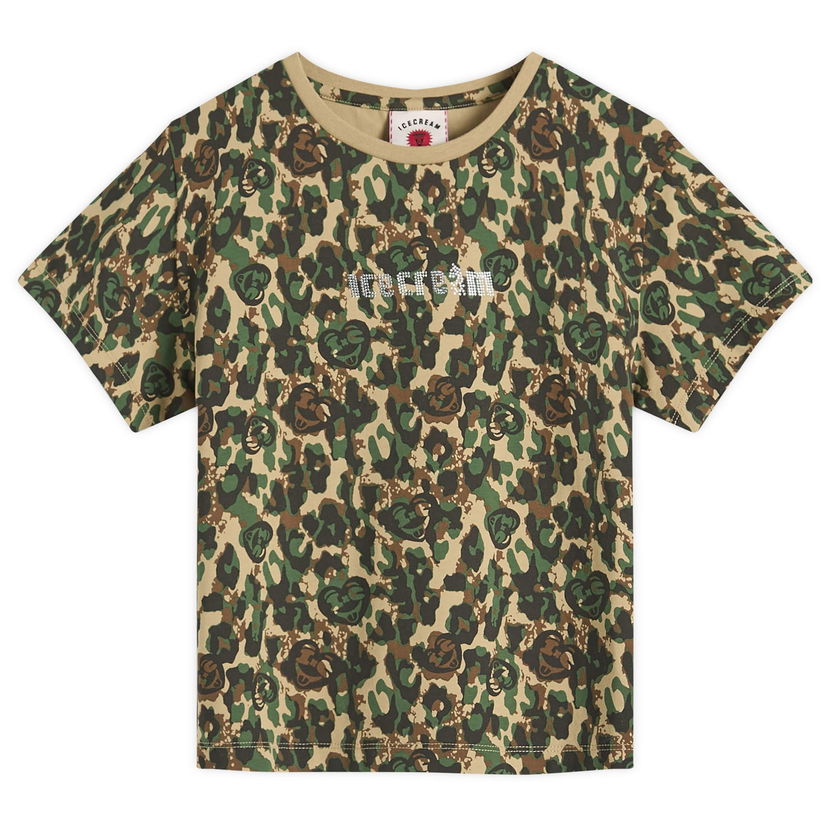 T-shirt BBC IceCream Crystal Soft Serve Running T-Shirt Grön | ICWW25317-CAM
