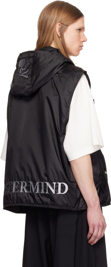 Väst Mastermind WORLD Mastermind World Hooded Nylon Vest Svart | MW25S14-VE002-501, 2