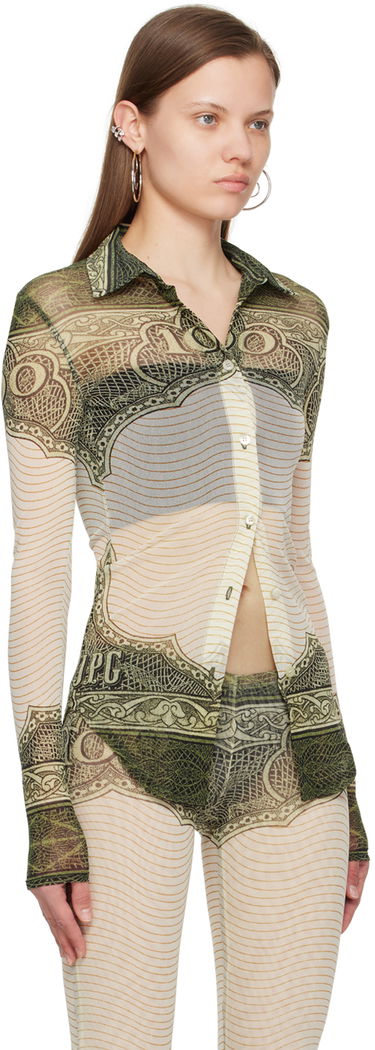 Skjorta Jean Paul Gaultier Gaultier 'The Cartouche' Print Shirt Grön | 24/25-U-CH044-T515-400300156, 1