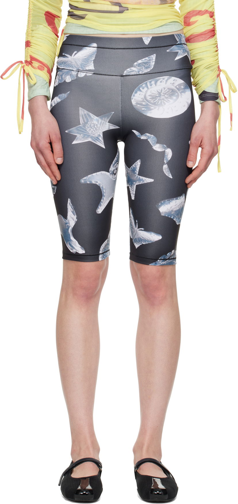 Shorts Chopova Lowena Chopova Lowena Workshop Print Bike Shorts Svart | 4113