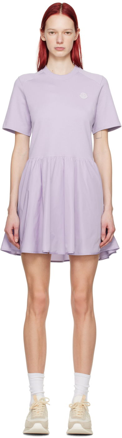 Klä Moncler Purple Paneled Minidress Purpur | J10938I0001989A1K